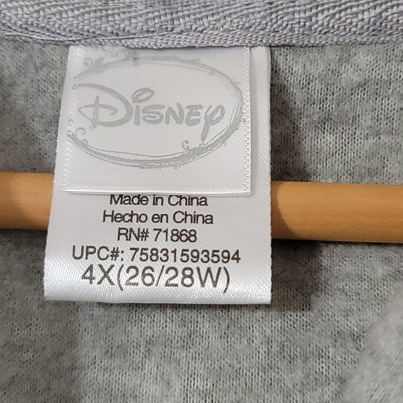 Disney-Hooded sweater size 4x, gray color with Winnie Pooh design on the front✨️ - Picture 12 of 12